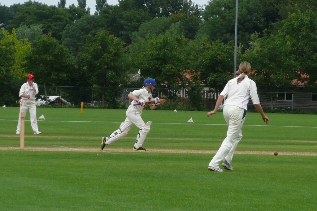 Ziegler running between the wickets