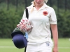 Jenny Langer (Germany) exhausted after a fine innings